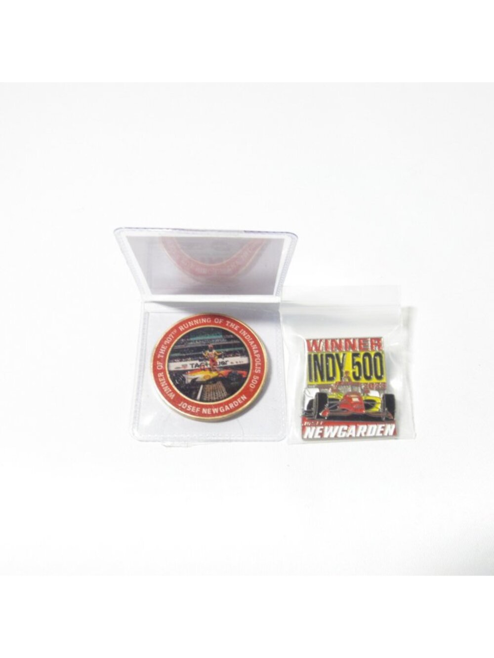 2023 Indy 500 Winner Lapel Pin Josef Newgarden #2 Team Penske & Collectors Coin